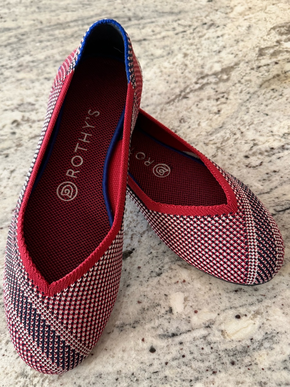 Rothy’s Mirror Stripe Flat Unicorn 🦄 French Girl Chic Sustainable Classic Shoe - Picture 3 of 10